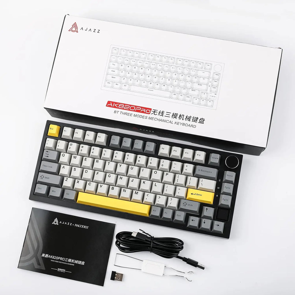 Ajazz AK820/AK820Pro Gaming Mechanical Keyboard Bluetooth