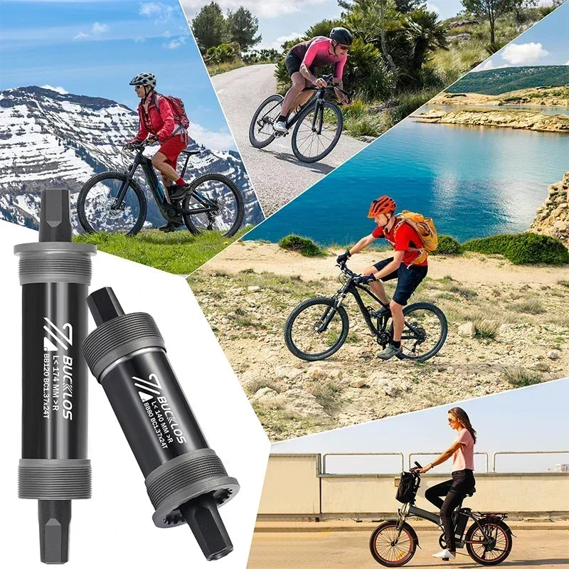 BUCKLOS Bicycle Bottom Bracket Road Mountain Bike Square Crank BB BB68