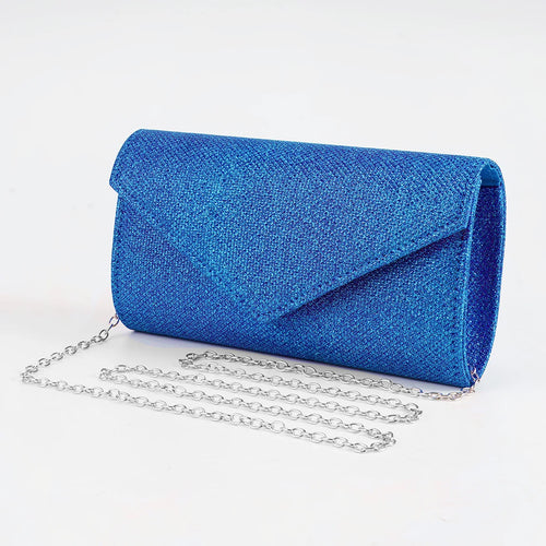 Women Envelope Evening Bag Glitter Ladies Chain Shoulder Bags Shiny