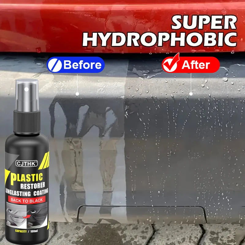 Car Plastic Restorer Back To Black Gloss Plastic Renovator Longlasting