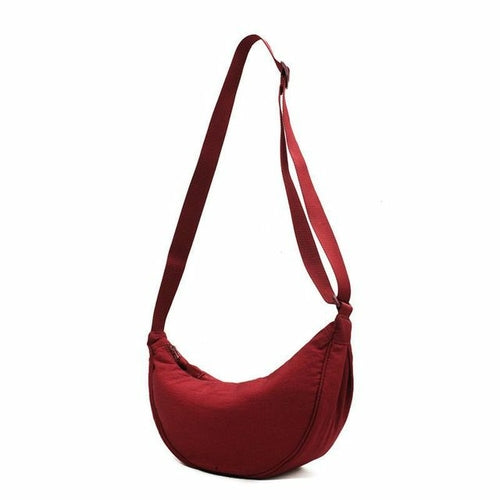 Simple Design Women's Messenger Bag Fashion Ladies Nylon Hobos Small