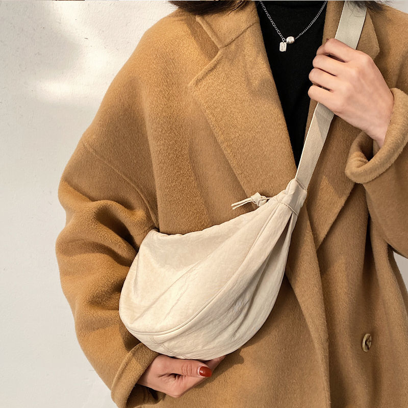 Simple Design Women's Messenger Bag Fashion Ladies Nylon Hobos Small