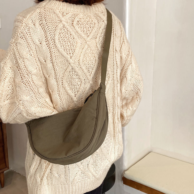 Simple Design Women's Messenger Bag Fashion Ladies Nylon Hobos Small