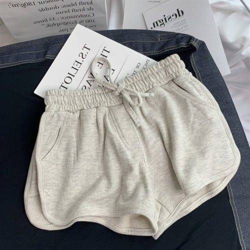 Summer Loose Shorts Women Fashion Casual Fitness Shorts Ladies Grey