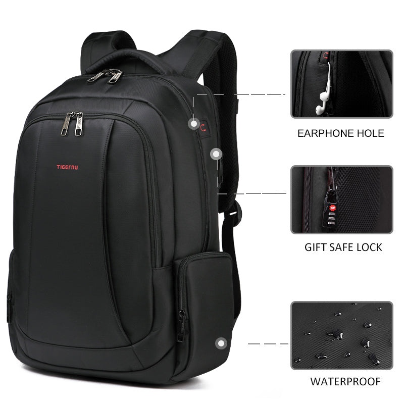 Tigernu Anti Theft Nylon 27l Men 15.6 Inch Laptop Backpacks School