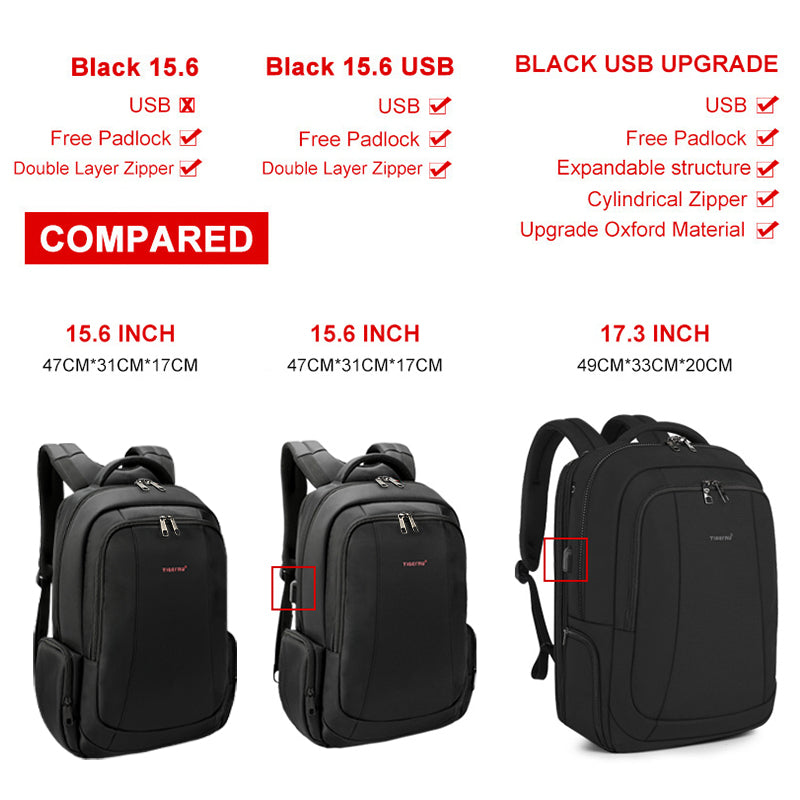 Tigernu Anti Theft Nylon 27l Men 15.6 Inch Laptop Backpacks School