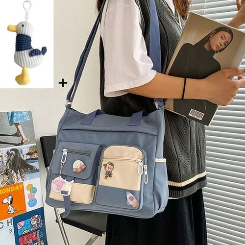 Waterproof Canvas Women Handbags Shoulder Bags Nylon Ladies Tote