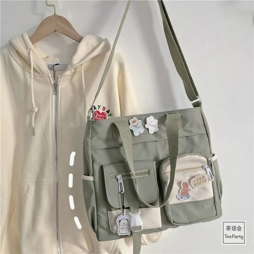 Waterproof Canvas Women Handbags Shoulder Bags Nylon Ladies Tote