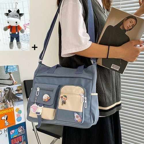 Waterproof Canvas Women Handbags Shoulder Bags Nylon Ladies Tote