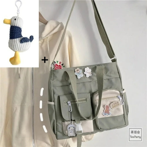 Waterproof Canvas Women Handbags Shoulder Bags Nylon Ladies Tote