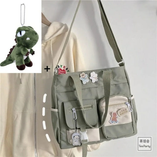 Waterproof Canvas Women Handbags Shoulder Bags Nylon Ladies Tote