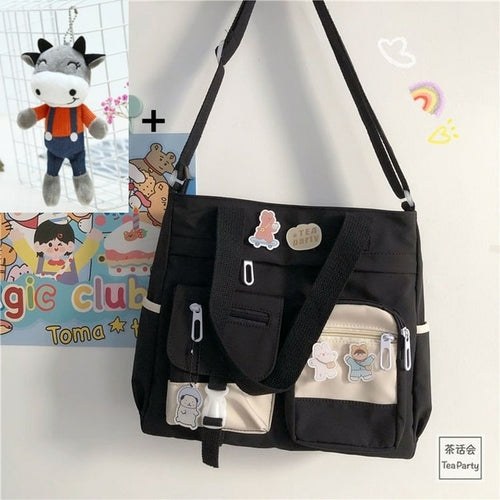 Waterproof Canvas Women Handbags Shoulder Bags Nylon Ladies Tote