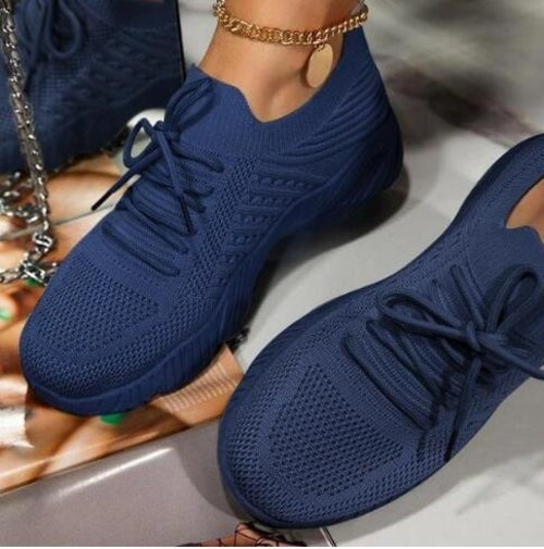 Women Sneakers Breathable Casual Women Sports Shoes Lace Up Ladies