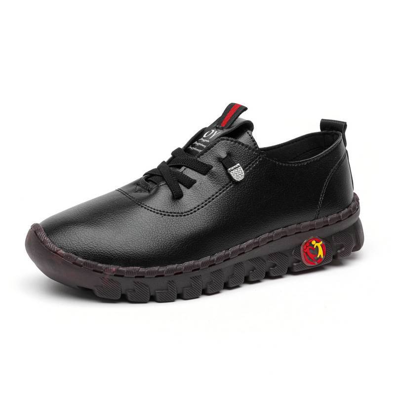 Women Vulcanized Shoes Pu Leather Casual Shoes Soft Comfortable Flat