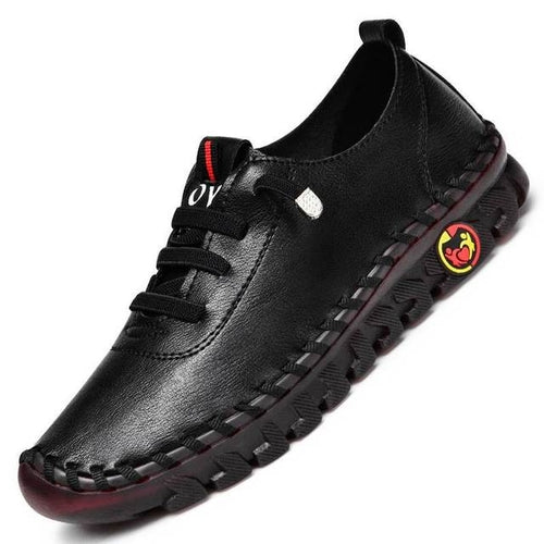 Women Vulcanized Shoes Pu Leather Casual Shoes Soft Comfortable Flat