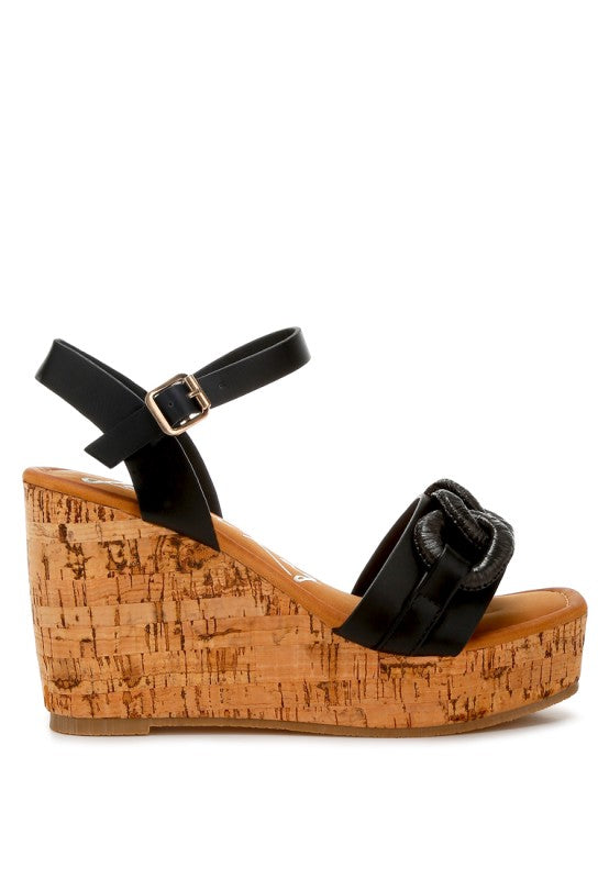 Emelda Cushion Chain Pin Buckle Wedges