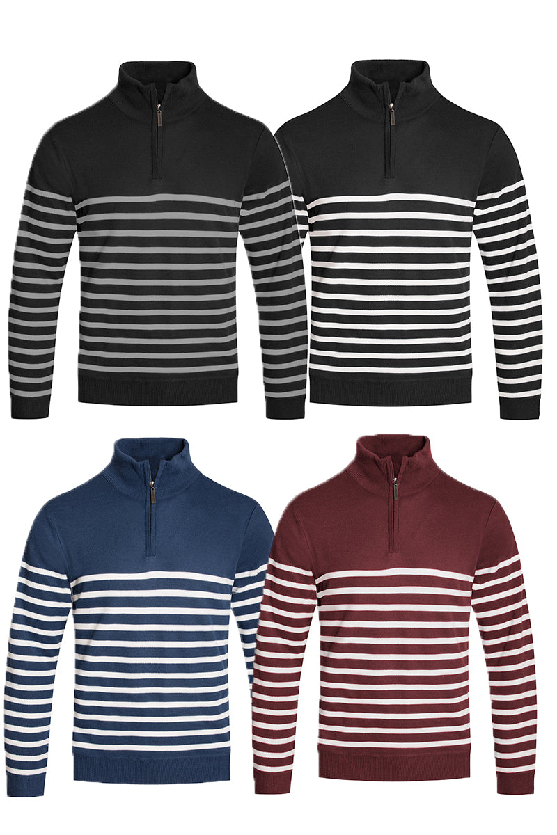 Quarter Zip Up Sweater NR2007