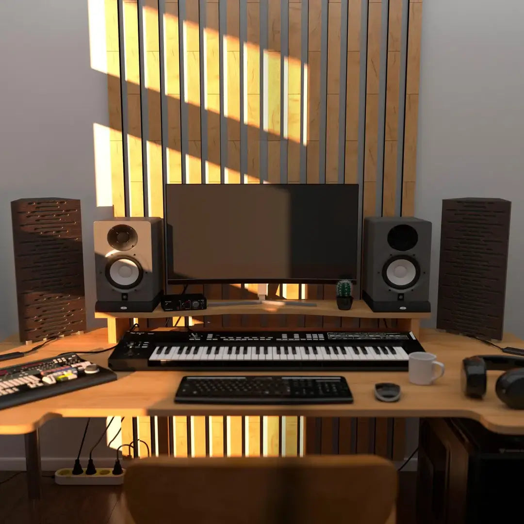 2-Pack WAVE-mini Bass Trap & RGB Lamp for Podcasts