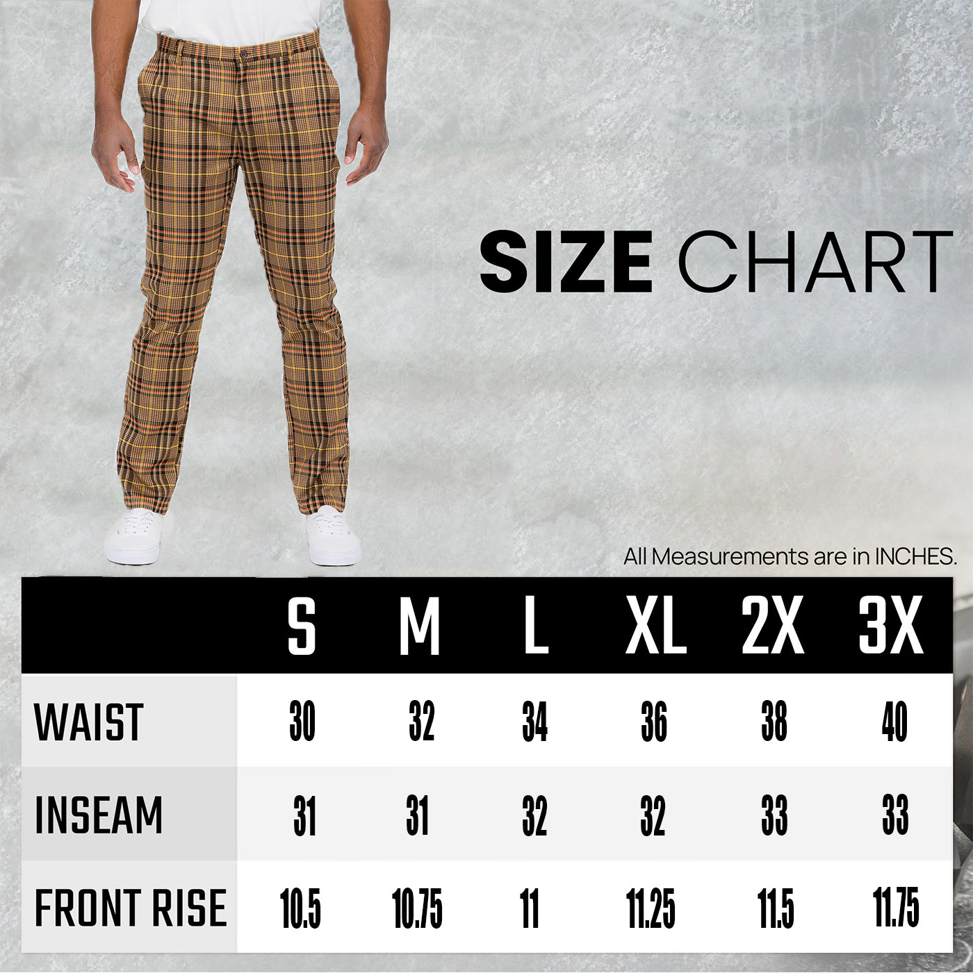 Plaid Slim Fit Trouser Pants SR005