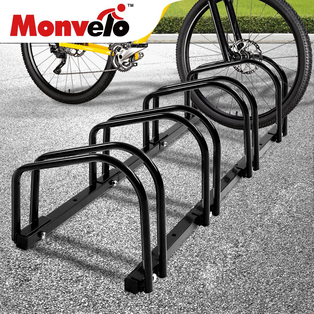 4-Bikes Stand Bicycle Bike Rack Floor Parking Instant Storage Cycling