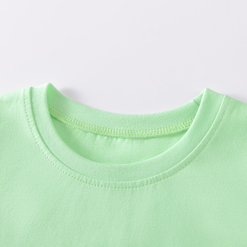 Autumn and Spring Arrival Unicorn and Flowers Pattern Long Sleeves