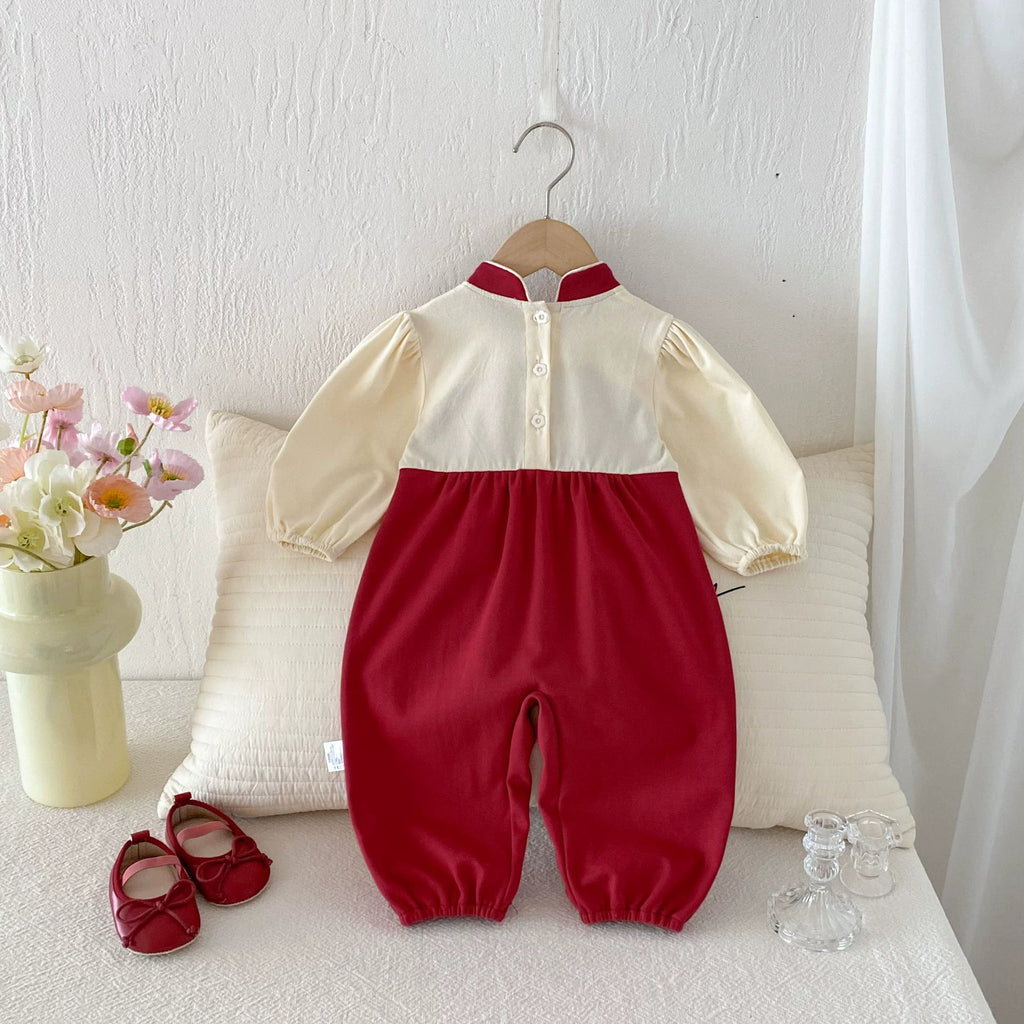 Autumn Arrival Baby Girls Long Sleeves Cartoon and Letters Embroidered