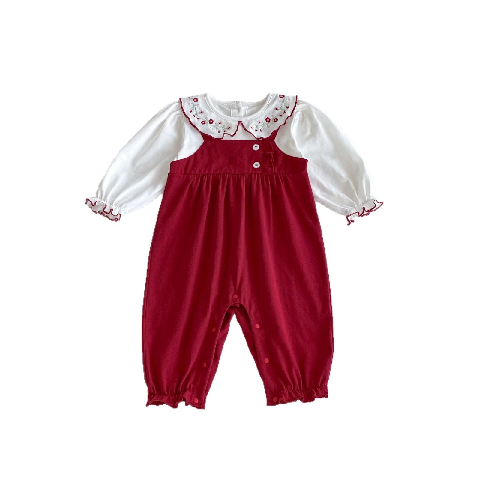 Autumn Arrival Baby Girls Long Sleeves Rabbit Cartoon Pattern Collar