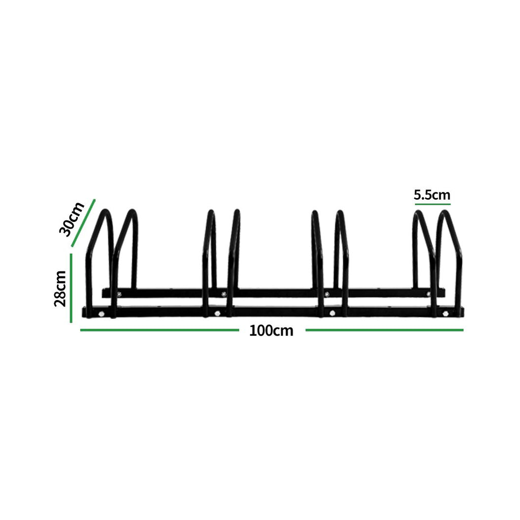 4-Bikes Stand Bicycle Bike Rack Floor Parking Instant Storage Cycling